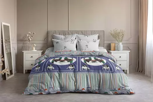 Постельное белье iv72757 (поплин) 1,5 спальный