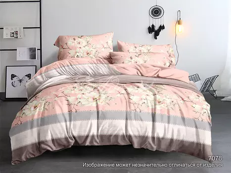 Постельное белье iv72866 (полисатин) 2 спальный с Евро простынёй