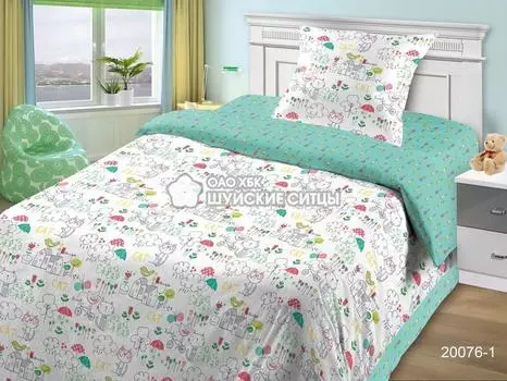 Постельное белье iv73693 (ситец) 1,5 спальный