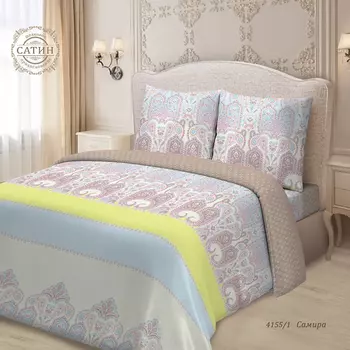 Постельное белье iv74705 (сатин-жаккард) Евро-1