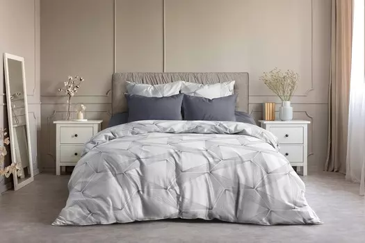 Постельное белье iv81247 (поплин) 2 спальный с Евро простынёй