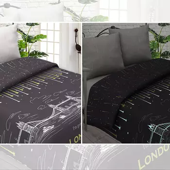 Постельное белье iv82553 (поплин) 2 спальный