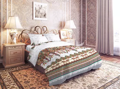 Постельное белье iv85430 (бязь) Евро-1