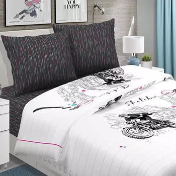 Постельное белье iv85953 (перкаль) 1,5 спальный