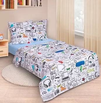 Постельное белье iv85958 (перкаль) 1,5 спальный