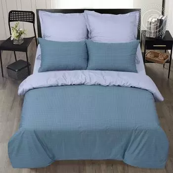 Постельное белье iv87012 (сатин) 2 спальный с Евро простынёй