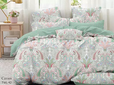 Постельное белье iv87187 (сатин) Евро-1