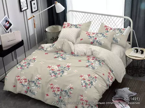 Постельное белье Ovonavi-1659 (поплин) Евро-1