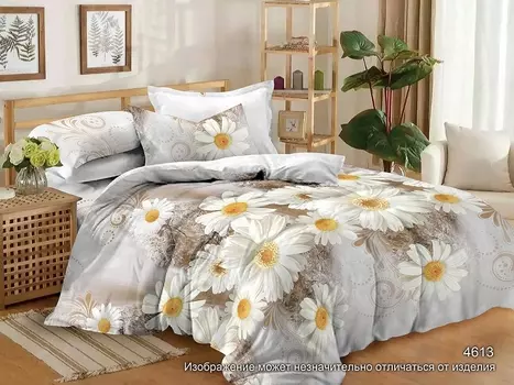 Постельное белье Ovonavi-1780 (полисатин) 2 спальный с Евро простынёй