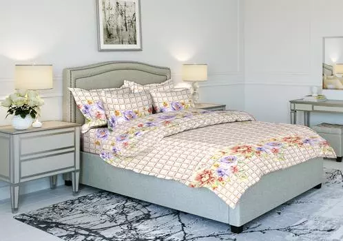 Постельное белье Ovonavi-1867 (бязь) Евро-1