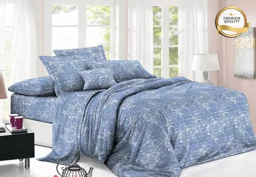 Простыня полисатин на резинке iv84587 160х200