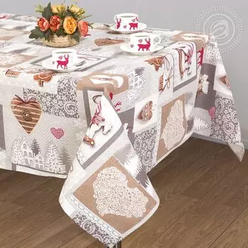 Скатерть столовая iv51507 145*220