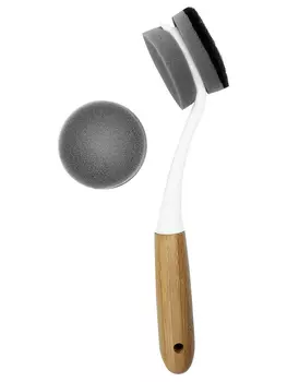 Эко щетка для мытья посуды+ сменные губки