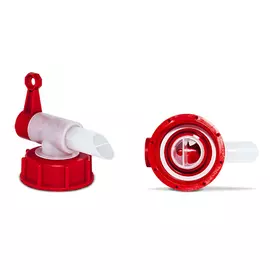 Крышка с дозирующим краном AH 23/51 hf красная-красная