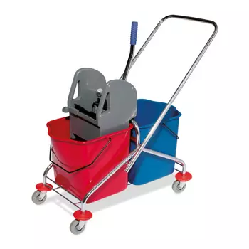 Тележка уборочная двойная, 46л.мет.основа AF08072