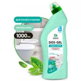 Универсальный чистящий гель "DOS GEL" Мятная сила (флакон 1000 мл)