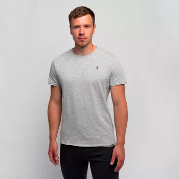 Мужская футболка «Великоросс» цвета серый меланж