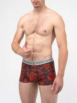 Мужские трусы ВЕЛИКОРОСС боксеры «Красная хохлома»