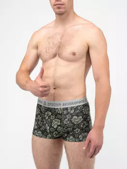 Мужские трусы ВЕЛИКОРОСС боксеры «Зелёная хохлома»