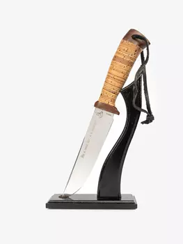 Нож "Добыча-Великоросс" (сталь 95x18, береста/текст.)