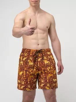 Пляжные шорты «Праздничный лес»