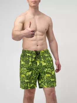 Пляжные шорты «Зеленый лес»