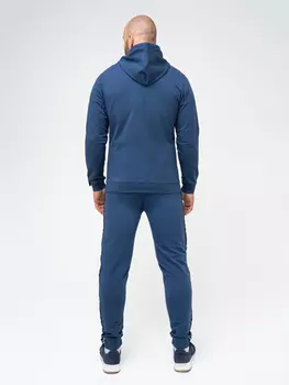 Спортивный костюм «Мастер» цвета синего денима. Лёгкий футер