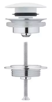 Донный клапан для раковины GROHE 1 1/4 дюйма, белая луна (65807LS0)