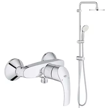 Душевая система GROHE New Tempesta 200 со смесителем, хром (124410)
