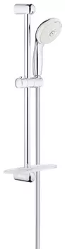 Душевой гарнитур GROHE New Tempesta с полочкой, душевая штанга 600 мм, 9,5 л/мин, хром (27600001)