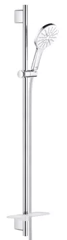 Душевой гарнитур GROHE Rainshower SmartActive 130, 3 вида струй, белая луна (26579LS0)