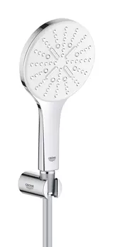 Душевой набор GROHE Rainshower SmartActive 130, 3 вида струй, белая луна (26581LS0)