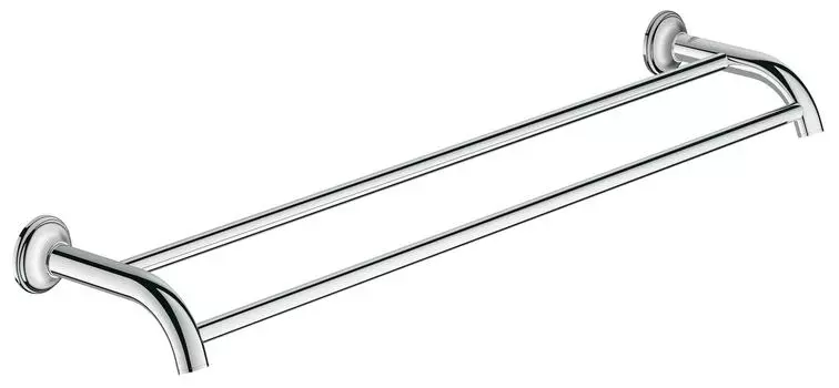 Двойной держатель для полотенца GROHE Essentials Authentic, хром (40654001)