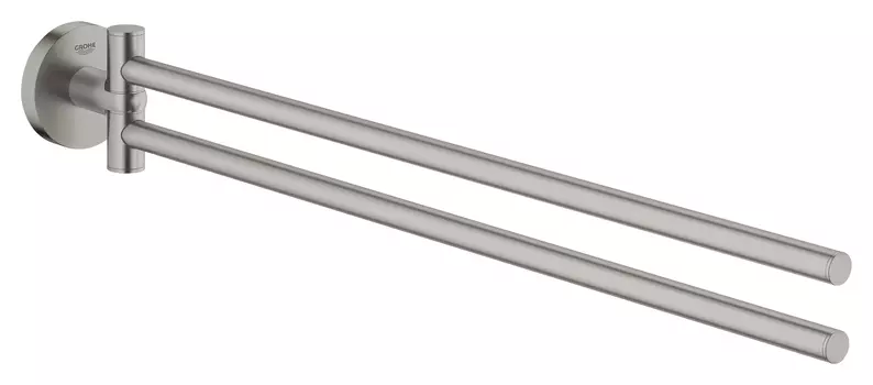 Двойной держатель GROHE для полотенца, суперсталь (40371DC1)
