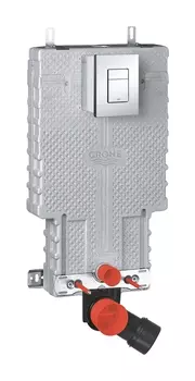 Комплект для унитаза GROHE: смывной бачок скрытого монтажа для унитаза GD 2, кнопка Skate Cosmopolitan (38825000)