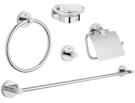 Набор аксессуаров GROHE Essentials (5 предметов), хром (40344001)