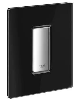 Панель смыва для писсуара GROHE Skate Cosmopolitan Glass (1 режим смыва), хром/черный бархат (38846KS0)