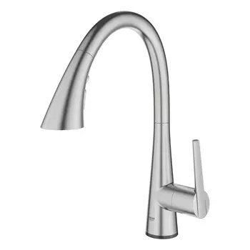 Смеситель для кухни 1/2“ GROHE Zedra Touch сенсорный однорычажный, суперсталь (30219DC2)