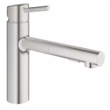 Смеситель для кухни GROHE Concetto, суперсталь (30273DC1)