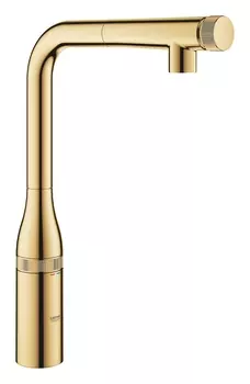 Смеситель для кухни GROHE Essence SmartControl с выдвижным L-образным изливом, холодный рассвет, глянец (31615GL0)