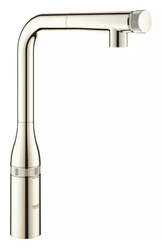 Смеситель для кухни GROHE Essence SmartControl с выдвижным L-образным изливом, никель, глянец (31615BE0)