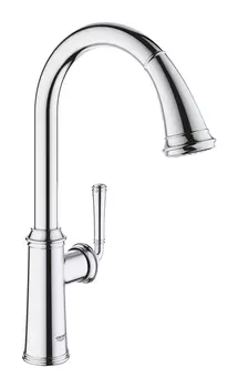Смеситель для кухни GROHE Gloucester, C-образный высокий выдвижной излив, хром (30422000)