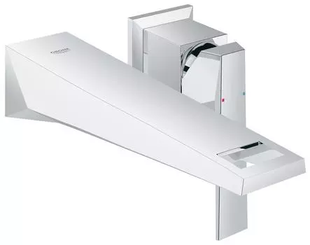 Смеситель для раковины GROHE Allure Brilliant на 2 отверстия, вынос 210 мм, хром (19783000)