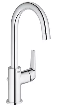 Смеситель для раковины GROHE BauFlow с донным клапаном, L-Size, хром (23753000)