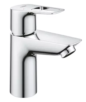 Смеситель для раковины GROHE BauLoop с ограничителем температуры и нажимным донным клапаном, размер S, хром (23879001)