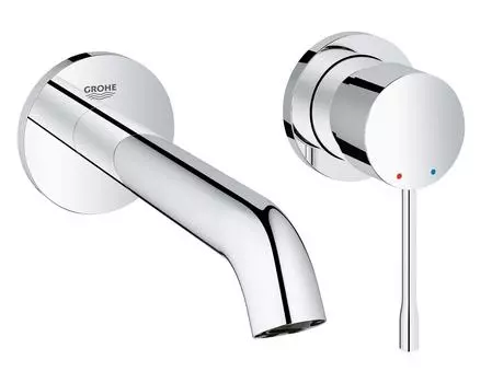 Смеситель для раковины GROHE Essence+ на 2 отверстия, внешняя часть, хром (19408001)