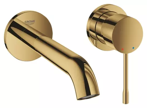 Смеситель для раковины GROHE Essence New на два отверстия, M-Size, холодный рассвет глянец (19408GL1)