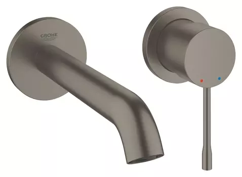 Смеситель для раковины GROHE Essence+, темный графит матовый (19408AL1)