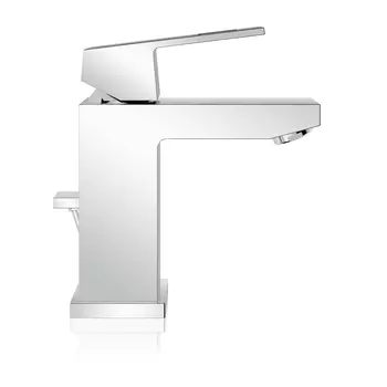 Смеситель для раковины GROHE Eurocube с донным клапаном и ограничением расхода воды, хром (2312700E)