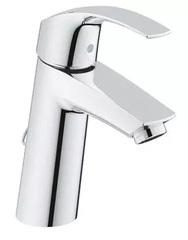 Смеситель для раковины GROHE Eurosmart с цепочкой и средним изливом, хром (23323001)